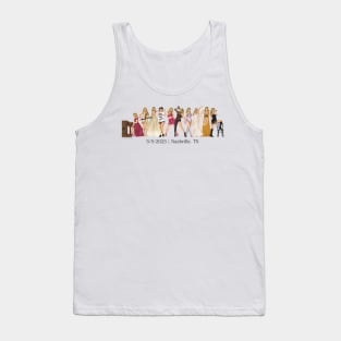 5/5 Nashville Iconic Outfits Eras Lineup Tank Top